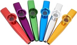Kazoo Metaal - 6 Stuks - Kazoo Fluit in Diverse Kleuren - Muziekinstrumenten voor Kinderen — thumbnail 1