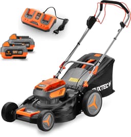 Zelfrijdende accu grasmaaier 40V (2X20V) - FUXTEC FX-E2RM46 - 46cm mulch zij-uitworp 2 Li-Ion 4Ah accu's — thumbnail 1
