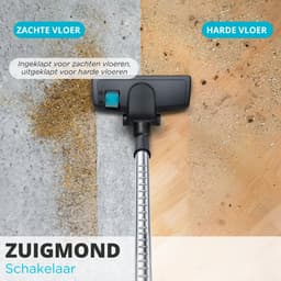 Sanovy PowerClean-8900 Stofzuiger Zonder Zak – Krachtige 2,5L Cycloon Stofzuigers, 9 m actieradius – Alle Vloertypen – 2 opzetstukken — thumbnail 2