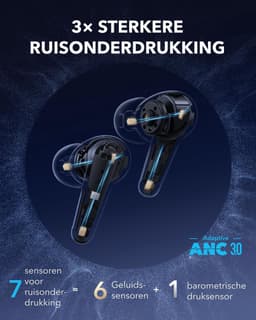 soundcore Liberty 4 Pro van Anker, draadloze oordopjes met iruisonderdrukking, 7 sensoren, realtime adaptieve ruisonderdrukking, 2x sneller opladen, hifi-muziek op studioniveau,6microfoons en Al - Groen — thumbnail 3