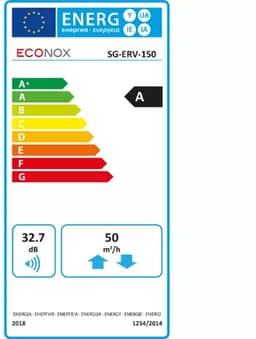 Econox Eco Pair Plus decentrale WTW unit SG-ERV-150 zwart — thumbnail 2