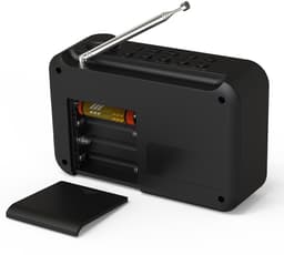 OOQE TUNE PRO 4-in-1 DAB+ Radio | DAB+, FM, Bluetooth, Klok, Wekker | Ideaal als Noodradio | LCD scherm | Auto Scan: Zenders Automatisch Gevonden | Werkt Zowel op Netstroom als Batterijen | 80 voorkeurstations opslaan | Nederlandstalig | Zwart — thumbnail 4