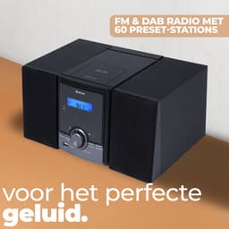 Denver DAB Radio CD Speler - Bluetooth - 60 voorkeuzezenders - DAB /FM / AUX - MDA285 — thumbnail 4