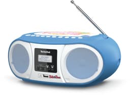 TechniSat DIGITRADIO 1990 - Stereo-boombox met DAB+/FM-radio en CD-speler (Bluetooth-audiostreaming, hoofdtelefoonaansluiting, USB, AUX in, oplaadfunctie, klok, 2 x 1,5 watt uitgangsvermogen) — thumbnail 5