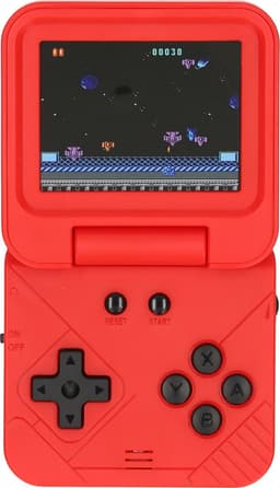 Silvergear Retro Game Console Opvouwbaar met 240 Spellen - Geen Internet Nodig - Spelcomputer voor Kinderen - Gaming Computer - Game Console Handheld - Vakantie Speelgoed - Cadeau voor Jongens en Meisjes - 6, 7, 8, 9, 10, 11, 12+ Jaar - Rood — thumbnail 4
