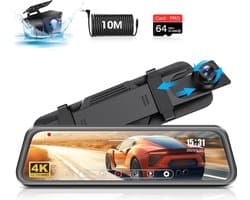Lexium Dashcam voor auto - Dashcam - Dashcam voor auto voor en achter - Dashcam voor en achter - Dashcam voor en achter draadloos - Dual dashcam