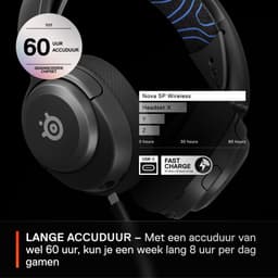 SteelSeries Arctis Nova 5P Draadloze PlayStation headset - Zwart — thumbnail 4