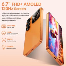 OUKITEL P2 PLUS 5G Smartphone 36GB RAM-256GB ROM-6.7 inch 120HZ FHD+-50MP Camera-Android16 — thumbnail 2