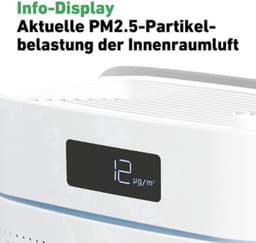 Luchtreiniger HEPA-filter - 35 m² Capaciteit - 55 Watt Vermogen - Grijs - Voor Thuis En Kantoor — thumbnail 4