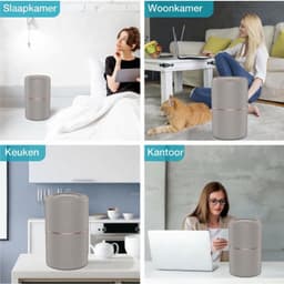KLS® Luchtreinigers met Hepa Filter - Luchtreiniger Hepa Filter - Luchtreiniger - Zwart - 19cm x 19cm x 29cm — thumbnail 3
