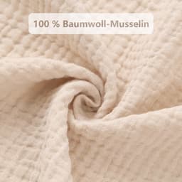 Muslin Spuugdoekjes 25x25 cm 10 stuks (Lichtgeel) — thumbnail 2