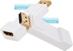 Displayport naar HDMI-adapter, 4kUDH monitor, converter compatibel met pc, computer, notebook, laptop, tv, projector, beamer — thumbnail 4