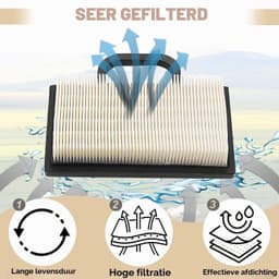 273638 499486S Luchtfilter voor 698754 95667 492932 808492 808656 18-26 HP Motoren voor LA135 LA120 LA130 voor voor Grasmaaier Vervangingsonderdelen met — thumbnail 3