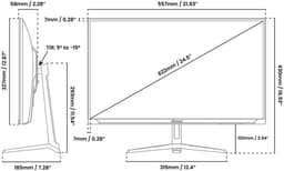 Arozzi Nova 25" E-Sport Gaming Monitor - Full HD IPS - 400Hz - Paars — thumbnail 2