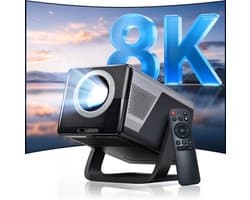 Beamer Draagbare 1000 ANSI Lumen - Full HD 1920x1080 Resolutie - LCD - Android 14 - HDMI Aansluiting