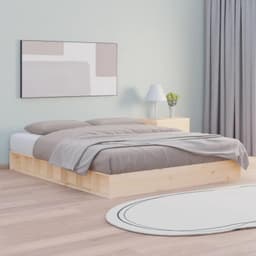 Bedframe familiebed palletbed massief houten bed 120x200 cm — thumbnail 1
