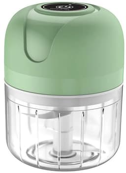 LISM-Elektrische uien- en knoflooksnijder (250 ml) – Draadloos met USB-oplaadfunctie – 6 messen Geschikt voor uien, fruit, noten en vlees; een praktische keukenhulp. — thumbnail 1