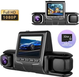 4-kanaals 360° dashcam HD 1080P 4-lens rijrecorder met 32GB geheugenkaart — thumbnail 1