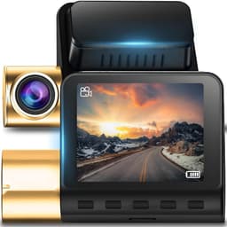 SnelShoppen - Retoo Dashcam Autocamera 2K/4K met 170° Kijkhoek, Nachtzicht, Parkeermodus, Loop-opname, GPS-module, Wifi, Microfoon en 2 Inch LED-Displ — thumbnail 1