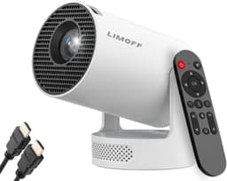 SnelShoppen - Mini-projector 1080P Full HD Ondersteuning, Draagbare Beamer met WiFi 6 en Bluetooth 5.4, 720P Native, Autokeystone, 180° Rotatie, HDMI/ — thumbnail 1