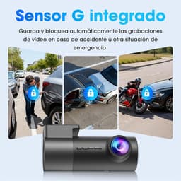 Dashcam voor auto - Zwart - 2160P HD - 360° Draaibare Lens met Nachtzicht en Wifi - Met Parkeermonitor en App-bediening — thumbnail 5