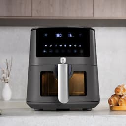 BerlingerHaus Airfryer XL Mat Antraciet - met Kijkvenster - 5 Liter - 1400W — thumbnail 5