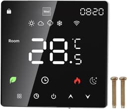 Slimme Thermostaat - Programmeerbare Thermostaat Touchscreen Thermostaat - Verwarming Regelen - LCD Kleurentouchscreen - 16A 4500W - Wit — thumbnail 5