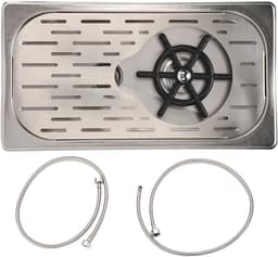 Bekerwasmachine Roestvrijstaal - Glazen Spoeler Keuken - Snel Glazen Reinigen - Hogedruk Waterstralen - 32.8x17.5cm - Zilver — thumbnail 5