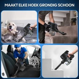 AG Steelstofzuiger Draadloos – Midnight Blue – Stofzuiger Zonder Zak – Krachtige Zuigkracht – Geschikt voor Dierenharen – Kruimeldief – HEPA-filter – 45 Min Accuduur – LED-Verlichting – Lichtgewicht — thumbnail 3