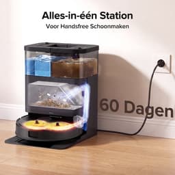 Lubluelu S1000 Set-Robotstofzuiger–Alles-in-één Multifunctioneel Dockingstation - Robot Stofzuigers met Dweilfunctie - 16000Pa Krachtig Zuigkracht – Ideaal voor dierenharen — thumbnail 4