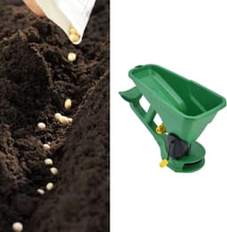 Draagbare Zaadstrooier - Handstrooier Gazon - Tuinonderhoud Zaaien - 5 Versnellingen Controle - 1.5 Liter - Groen — thumbnail 2