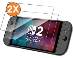 Screenprotector - Geschikt voor Nintendo Switch 2 Screenprotector Bescherm Glas - tempered glass - 2pack