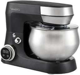 Keukenmachine - Mixer Deegmixer - Bakken en Koken - Krachtige Motor - 5 liter - Zwart Zilver — thumbnail 1