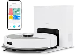 MEDION Robotstofzuiger met afzuigstation en dweilfunctie X23 SW+ (lasernavigatie, sterke 5000 Pa zuigkracht, 2-in-1 robotstofzuiger, nauwkeurige kaartopbouw, Go & No Go-zones, meerdere verdiepingen) w — thumbnail 1
