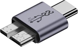USB B naar USB C Adapter - Type C Converter - Externe Schijf Aansluiten - Snelle Dataoverdracht - 10 Gbps — thumbnail 1