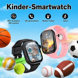 Vashoy T86 - 2026 Smartwatch voor kinderen-speciaal ontworpen voor kinderen-voorzien van GPS-tracking en een simkaart-SOS-functie-bijbehorende app beschikbaar-scherm van 368×448 pixels-het ideale cadeau. — thumbnail 3