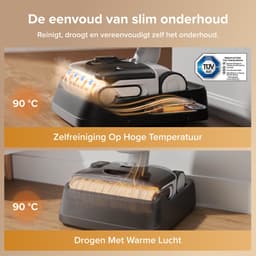 Roborock F25 GT Gen 2 Set-Vloerreiniger-Nat Droog Stofzuiger-draadloos-Elektrische dweil-20000 Pa-180° platliggend-90 °C Hoge temperatuur Sneldrogend-Zelfreiniging-Anti-Klits Rol voor Huisdierhaar-Randreiniging — thumbnail 3