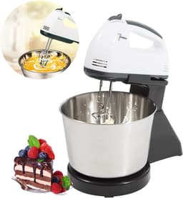 Keukenmachine - Deegklopper mixer - Bakken en koken - 7 snelheden instelbaar - 1.7 liter kom - Zwart — thumbnail 4