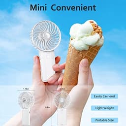 Oplaadbare USB Handventilator - Draagbare Mini Ventilator met 4 Snelheden voor Thuis, Kantoor en Reizen — thumbnail 4