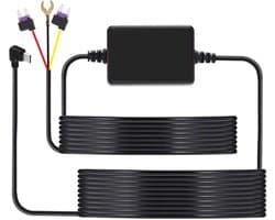 Kit voor F7N type C-versie dashcam: type C-aansluiting hardwire-kit voor dashcam, parkeerbewaking, 12 V/24 V naar 5 V, hardwire met laagspanningsbeveiliging
