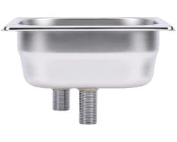 Automatische Glas Spoeler - Bekerwasser Keuken - Snel Bekers Reinigen - Hogedruk Reiniging - 17.5 cm - Zilver