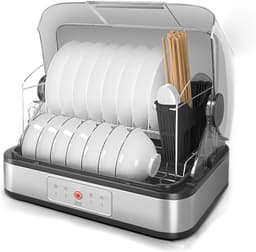Compacte Vaatwasser - Desinfectiekast - Servies Drogen - Hoge Temperatuur Ontsmetting - 54 Liter - Wit — thumbnail 1