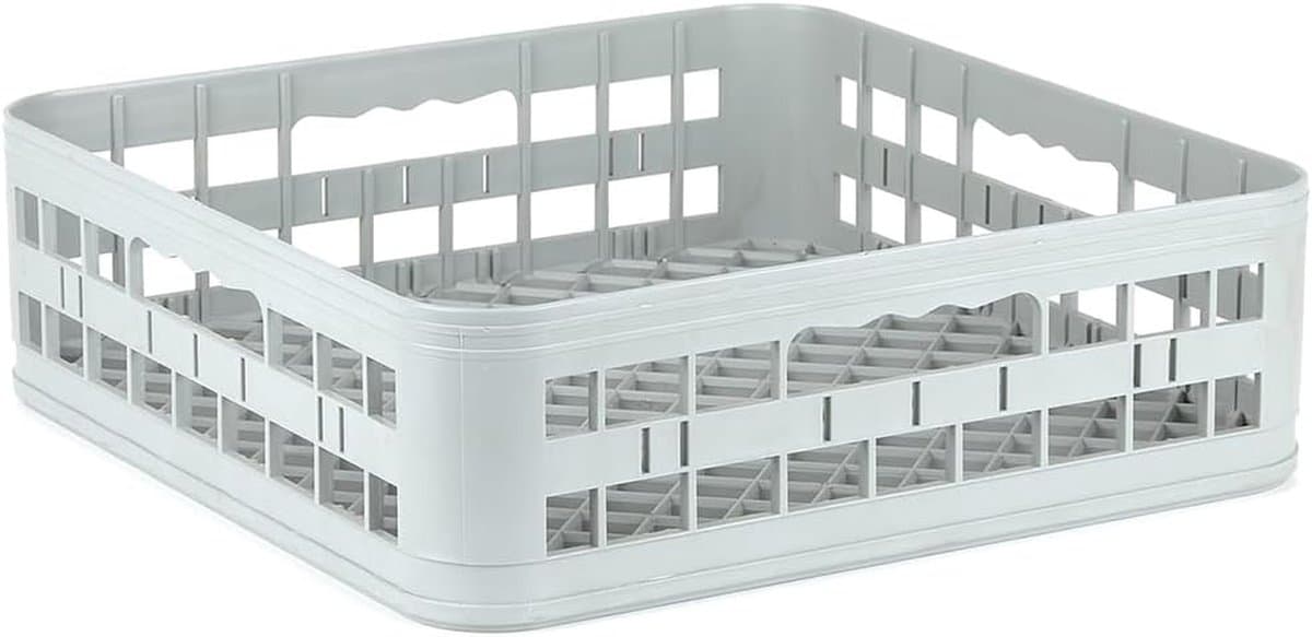 Glazen Mand - Vaatmand Onderzetter - Industriële Vaatwassers - Stapelbaar Ontwerp - 40 x 40 x 12 cm - Glas — afbeelding 1