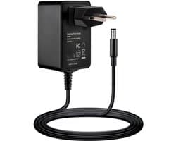AC/DC Adapter - Voedingskabel Oplader - Externe Harde Schijf - Compact en Lichtgewicht - Universeel - Zwart