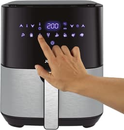 Olievrije Friteuse - Heteluchtfriteuse Airfryer - Gezond Koken - 8 Voorgeprogrammeerde Functies - 5 Liter Capaciteit - Zwart — thumbnail 4