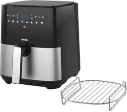 Olievrije Friteuse - Heteluchtfriteuse Airfryer - Gezond Koken - 8 Voorgeprogrammeerde Functies - 5 Liter Capaciteit - Zwart — thumbnail 1