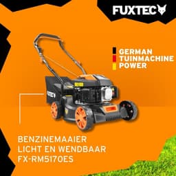 Benzine Grasmaaier - Duwmaaier Gazonmaaier - Gazon Onderhoud - Lichtgewicht Ontwerp - 40cm Maaibreedte - Mat Zwart — thumbnail 5