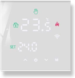 Slimme Thermostaat - Vloerverwarming Regelaar - Comfort Verwarmen - App Afstandsbediening - 86x86mm - Wit — thumbnail 1