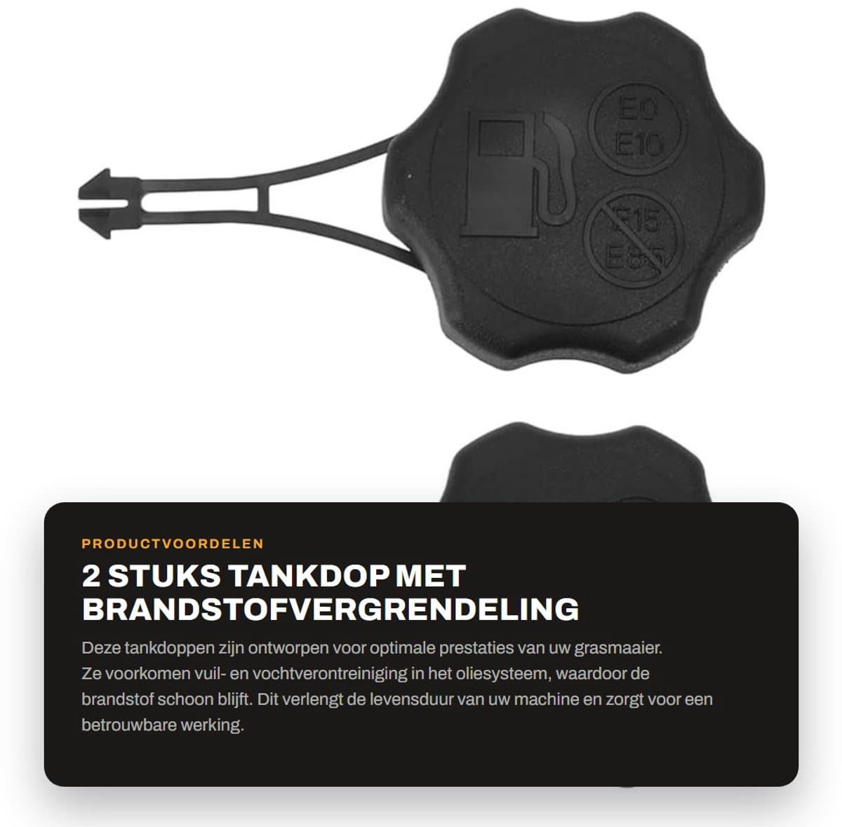 Dailygoods- Tankdop Efficiënte Brandstofvergrendeling - Geschikt voor Grasmaaier - Motorgrasmaaier - Verlengde Levensduur - Voorkomt Vuil/Vocht - Optimale Productprestaties - Brandstoftankdeksel — afbeelding 1