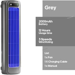 Velmio Draagbare Airco - Persoonlijke Koeler - Luchtverkoeler - Ventilator - Thuis en Kantoor - Stille Werking - 3 Standen - Compact Formaat — thumbnail 3